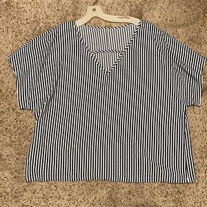 Vertical striped shirt